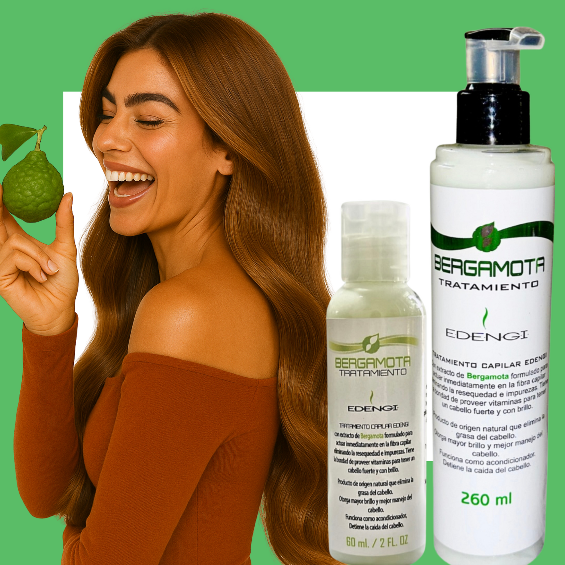 Tratamiento con extracto de Bergamota | 260ml & 60ml