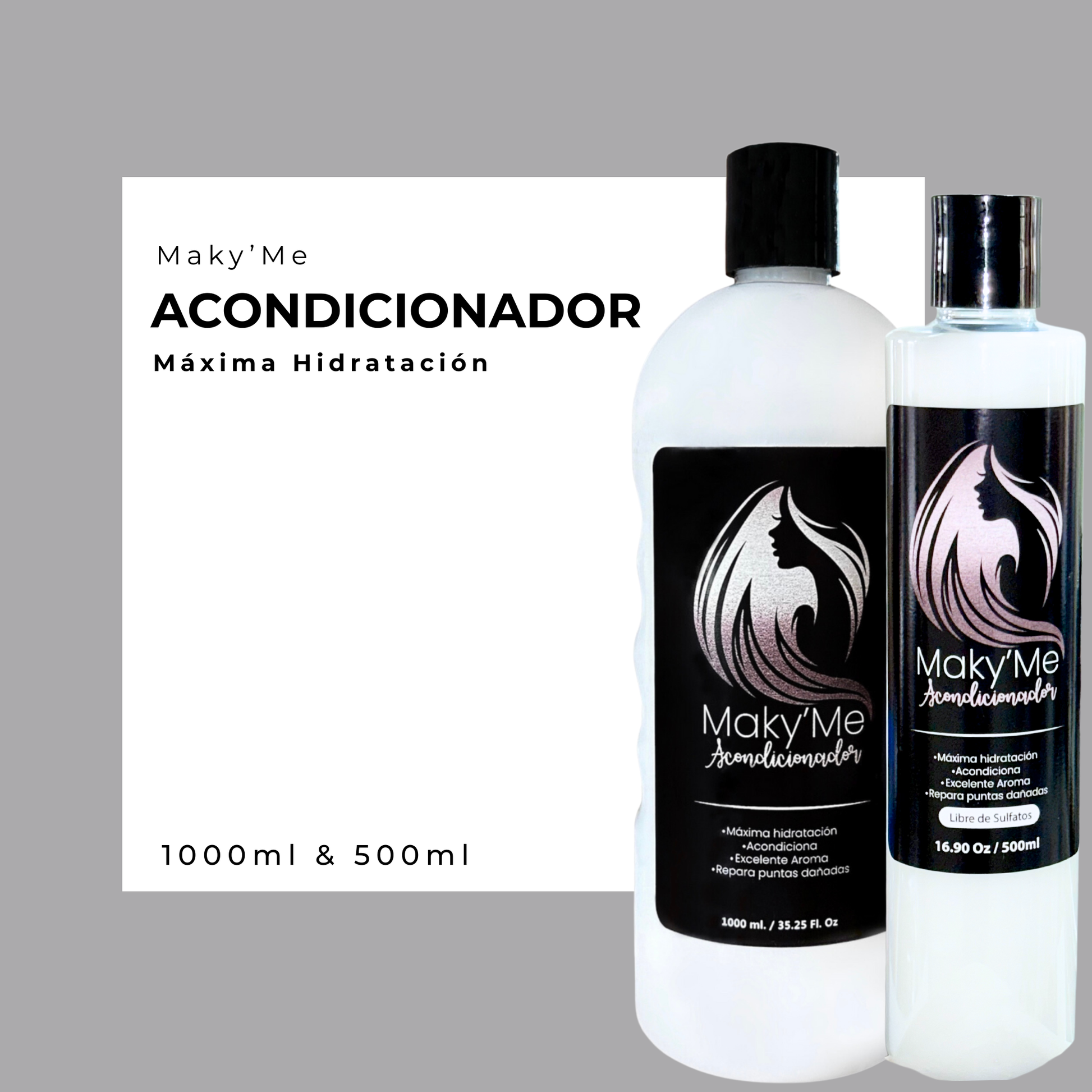 Acondicionador Maky’Me – Hidratación y suavidad intensa | 1L & 500ml