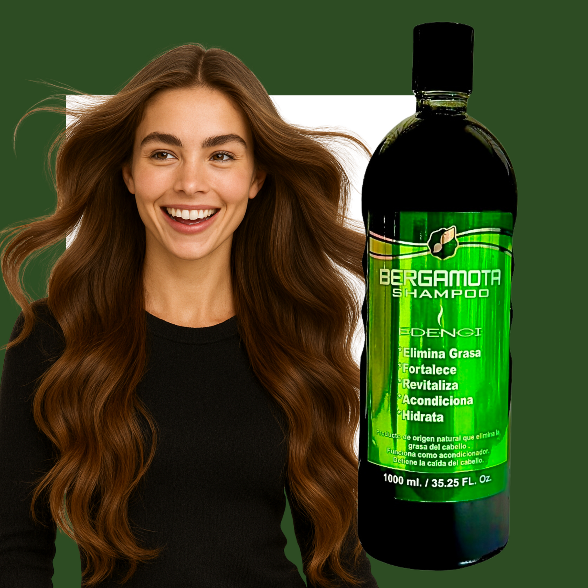 Shampoo Bergamota – Crecimiento, Anticaída y Control de Grasa | Lt