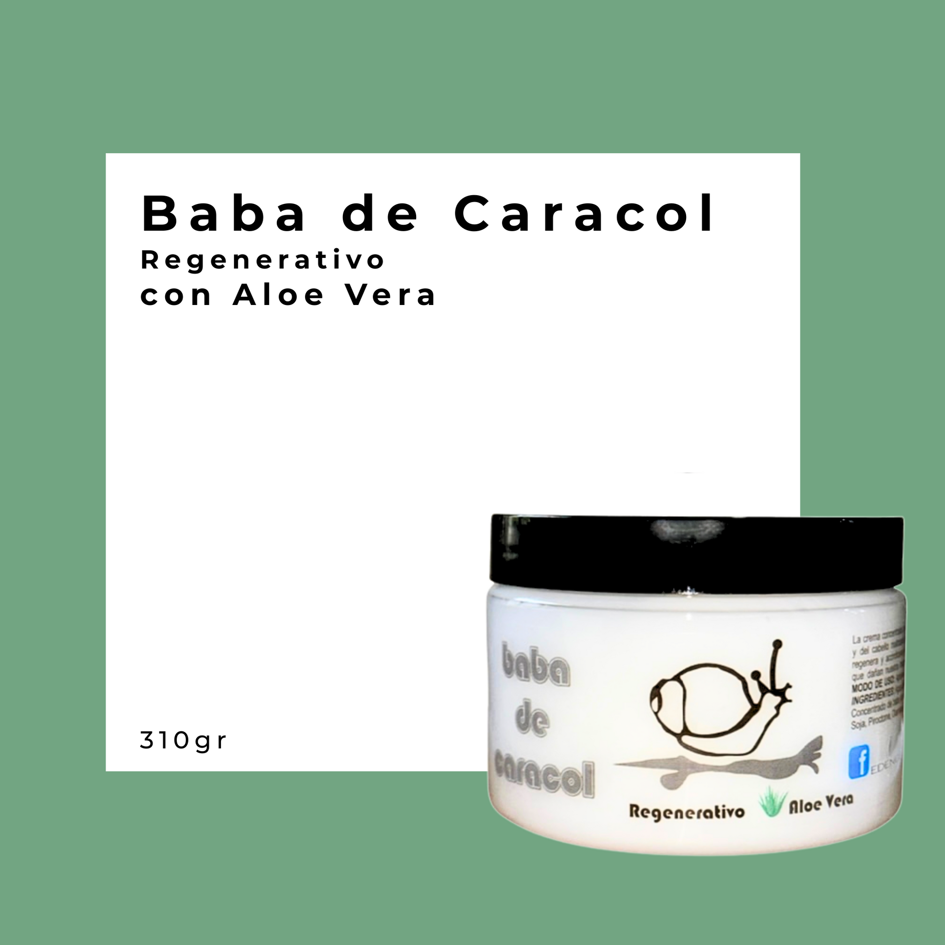 Tratamiento Baba de Caracol con Aloe Vera | 135 & 310gr