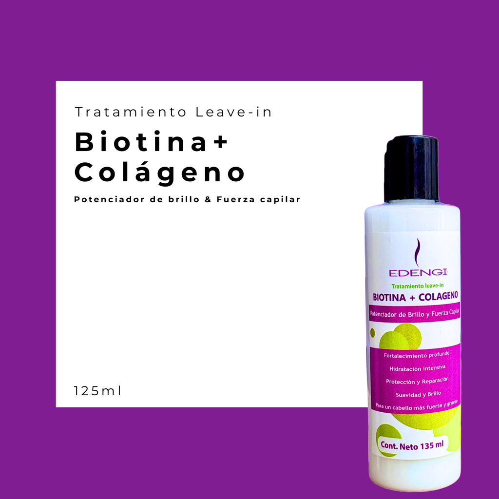 Tratamiento Biotina + Colágeno – Fuerza y Brillo | 135ml & 400ml