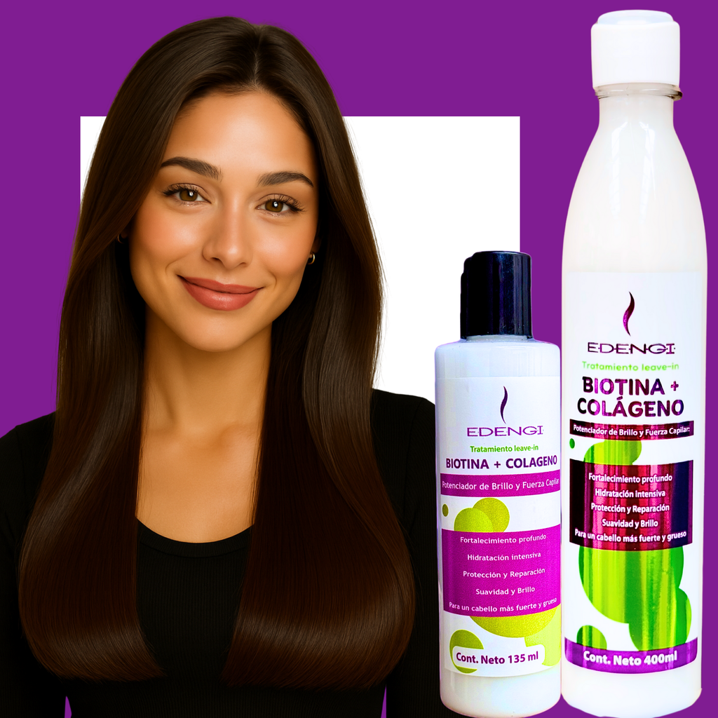 Tratamiento Biotina + Colágeno – Fuerza y Brillo | 135ml & 400ml