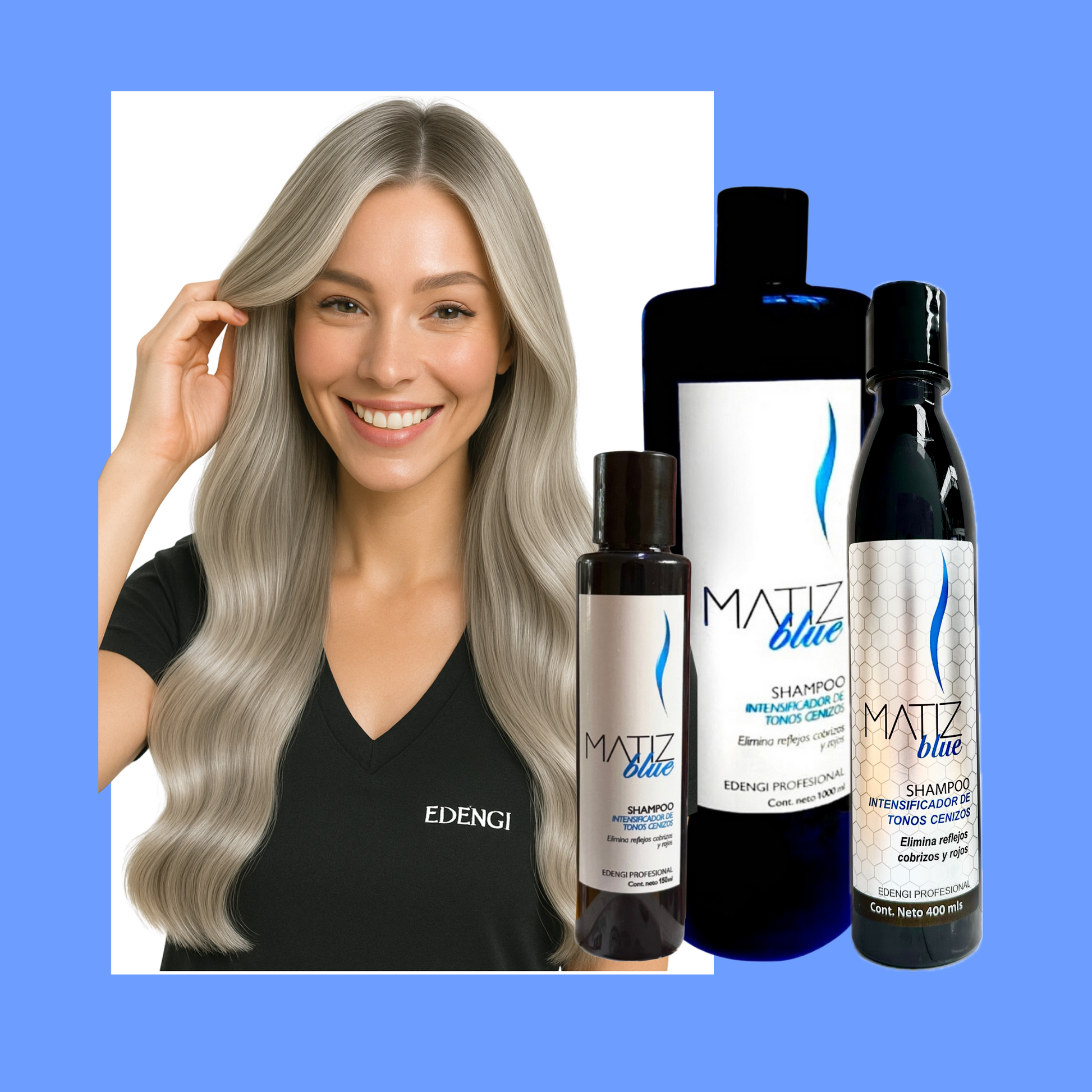 SHAMPOO EDENGI MATIZ BLUE