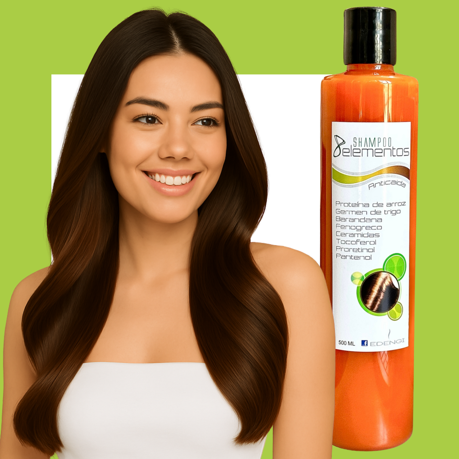 Shampoo 8 Elementos – Anticaída y Crecimiento Capilar