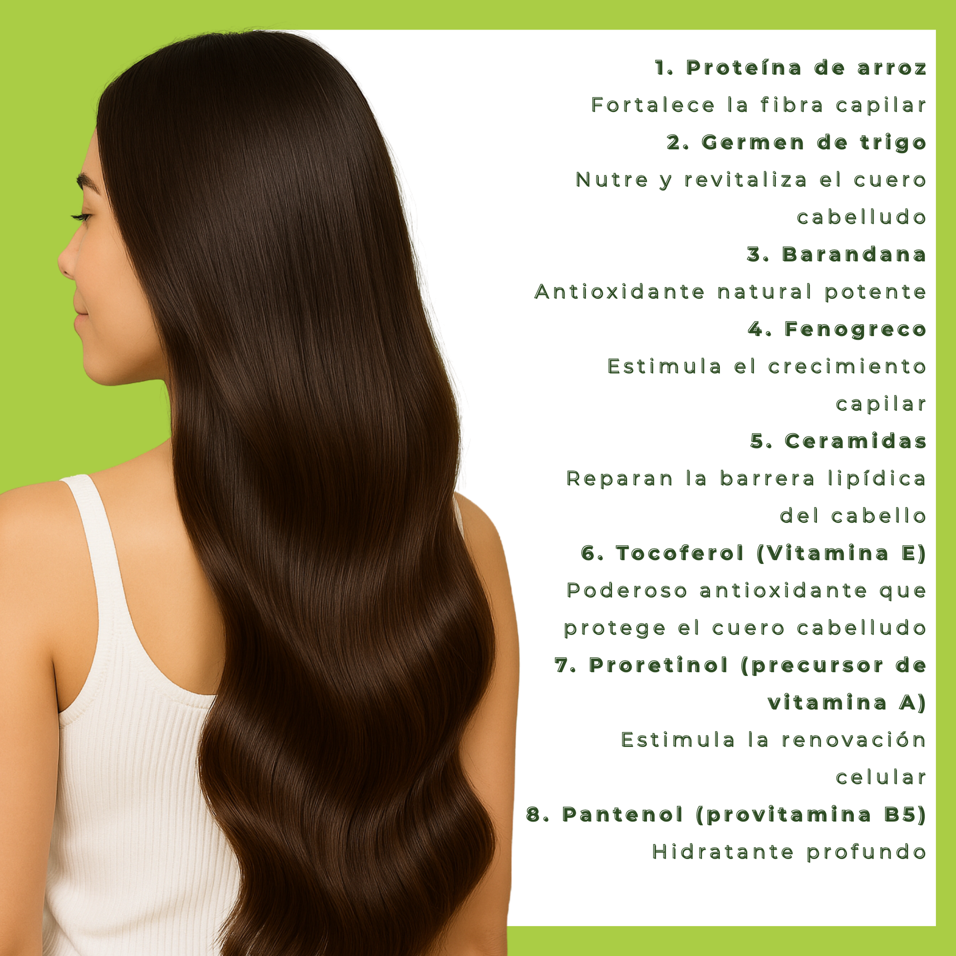 Shampoo 8 Elementos – Anticaída y Crecimiento Capilar