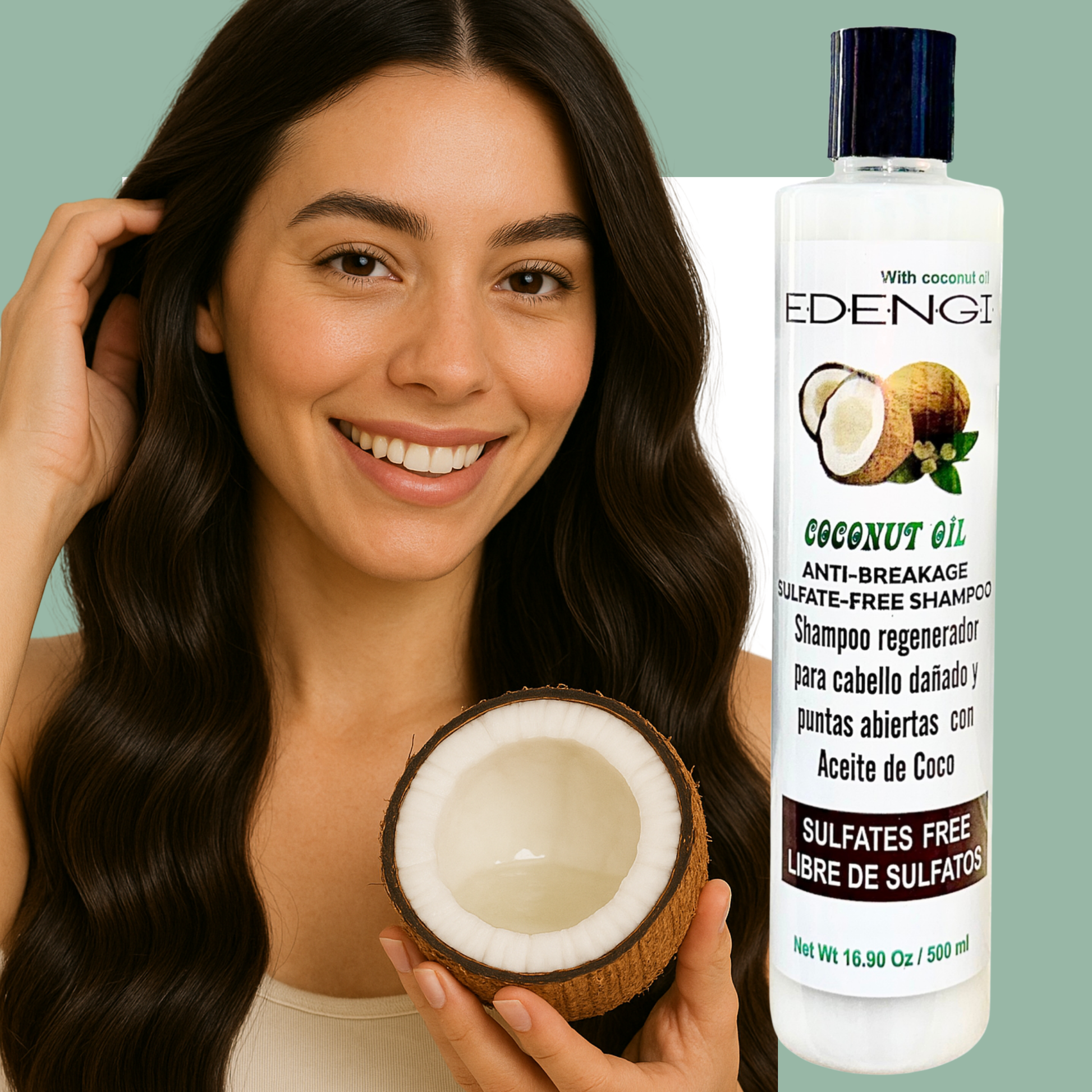 Shampoo Coconut Oil – Hidratación Profunda con Aceite de Coco | 500ml