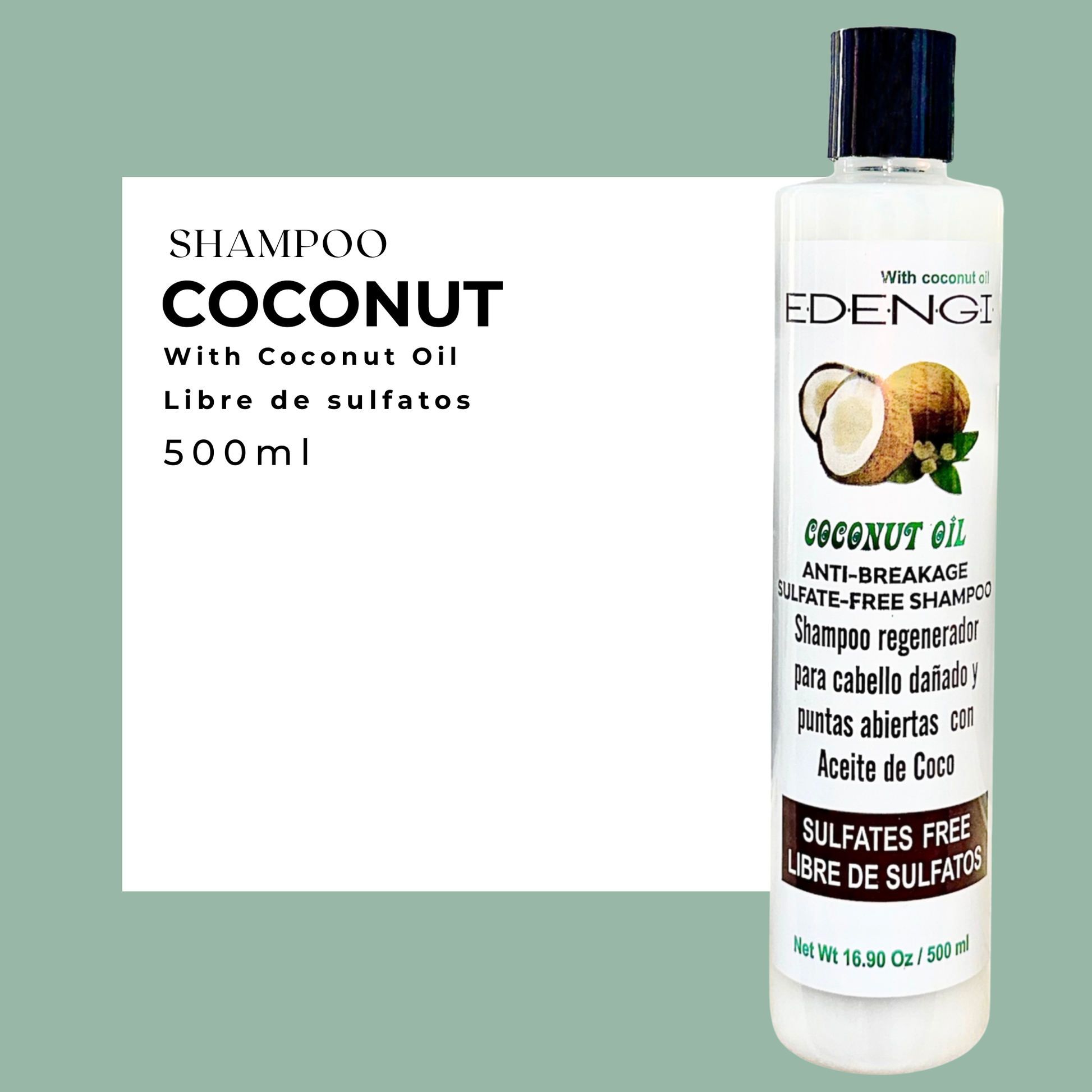Shampoo Coconut Oil – Hidratación Profunda con Aceite de Coco | 500ml