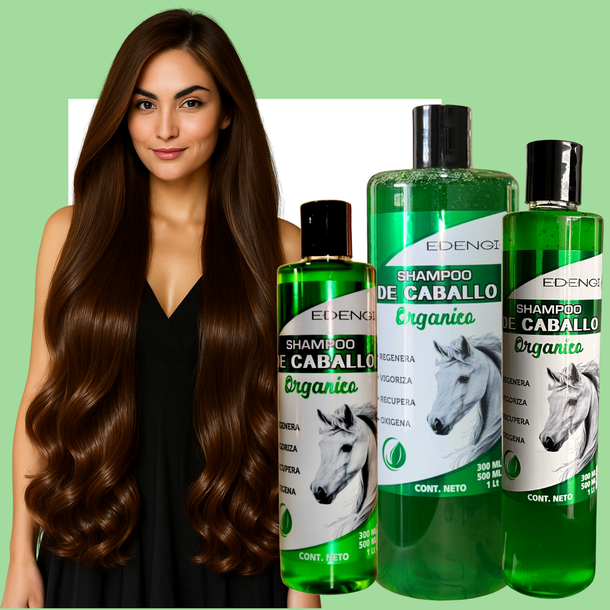 Shampoo de Caballo Orgánico – Fortalece y Estimula el Crecimiento