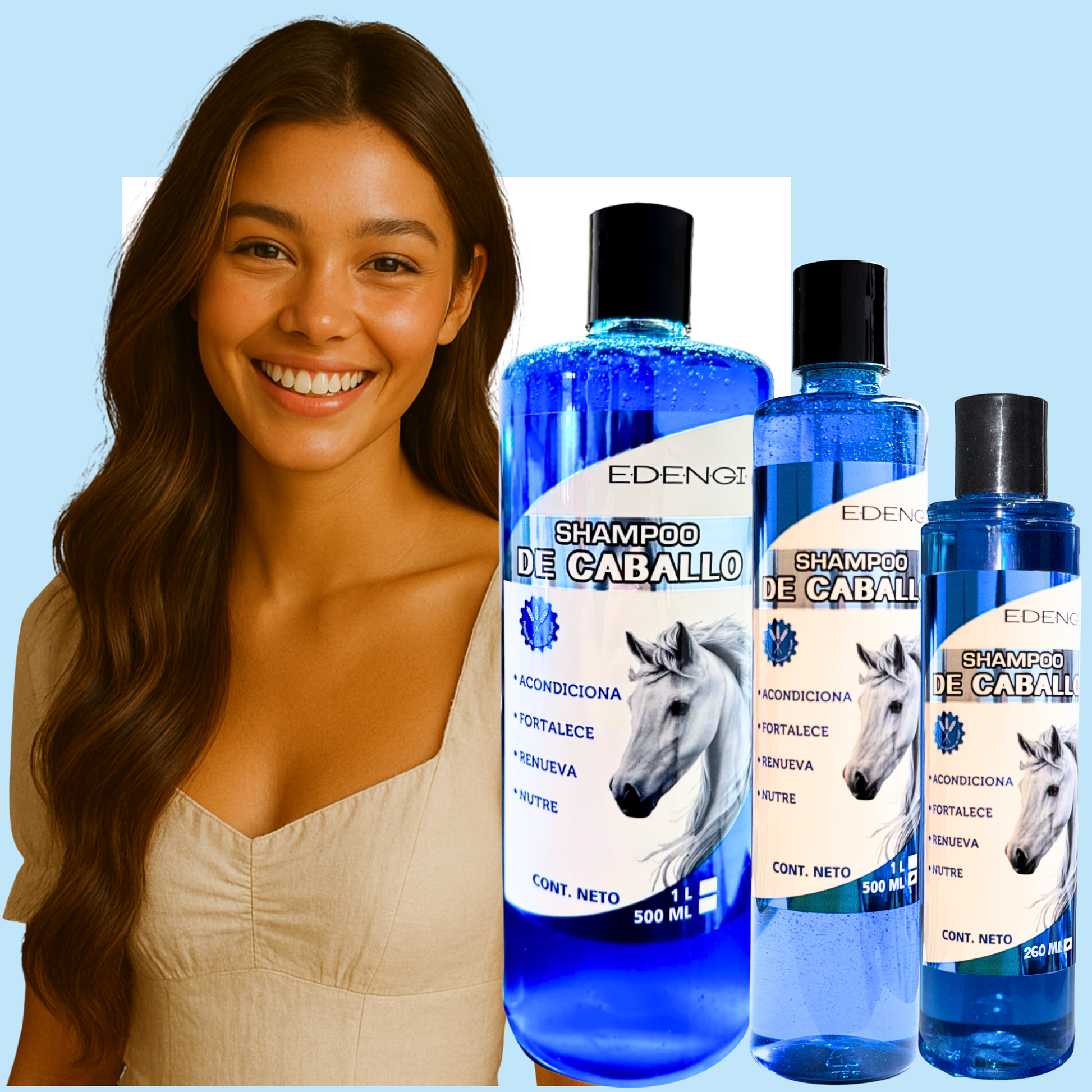 Shampoo de Caballo – Fortalece y Acelera el Crecimiento
